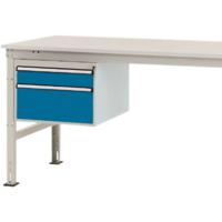 Manuflex ZB4563.0002 Behuizing onderbouw stationair, gebruiksh. 300 mm met 2 lades. Voor tafel diepte 1000 mm - thumbnail