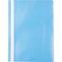 Pergamy snelhechtmap, ft A4, PP, pak van 5 stuks, blauw