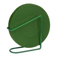 Krumble Glasonderzetter - Set van 5 + houder - Silicone - Groen - thumbnail