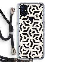 Crazy pattern: OnePlus Nord N10 5G Transparant Hoesje met koord