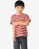 HEMA Kinder T-shirt Strepen Rood (rood)