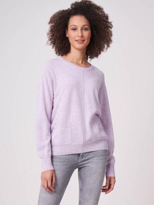 Trui met zakken van biologische cashmere