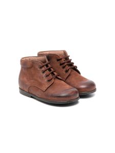 Pèpè bottines en cuir à lacets - Marron