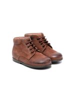 Pèpè bottines en cuir à lacets - Marron