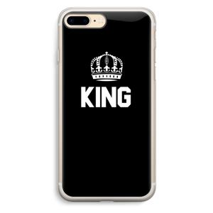 King zwart: iPhone 7 Plus Transparant Hoesje
