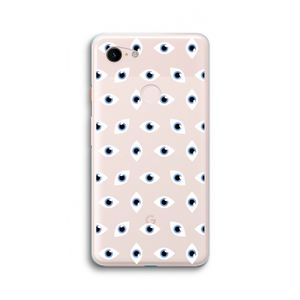 Eyes pattern: Google Pixel 3 XL Transparant Hoesje