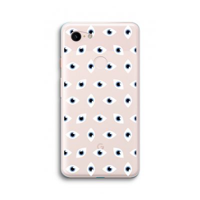 Eyes pattern: Google Pixel 3 XL Transparant Hoesje