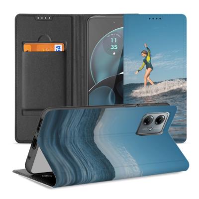 Stand Case Hoesje Maken voor de Motorola Moto G14 | Eigen telefoonhoesje ontwerpen | Op maat gemaakt