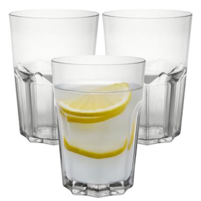 MPDrink Waterglas Sofia - 8x - SAN kunststof - 40 cl - onbreekbaar - herbruikbaar - waterglazen