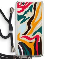 Colored Zebra: Huawei Ascend P10 Lite Transparant Hoesje met koord