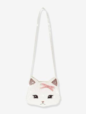 Handtas met glitter in de vorm van een kattenkop KONGES SLOJD rozen