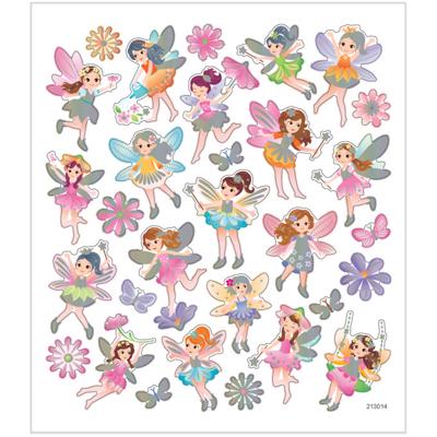 Creativ Company Stickers, feëen, vel 15x16,5 cm, ca. 30 stuk, 1 vel