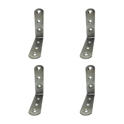 Hoeksteun EDM 86094 an24 Roestvrij staal 10 x 10 x 1,9 cm 4 Stuks