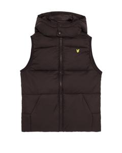 Lyle & Scott winter gilet jongens - zwart - gewatteerd