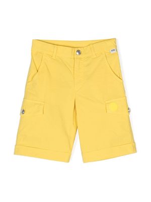Gcds Kids short stretch à patch logo - Jaune