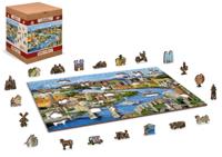 Legpuzzel World landmarks puzzel in hout 500 stuks | Wooden City Legpuzzel World landmarks puzzel in hout 500 stuks | Wooden City