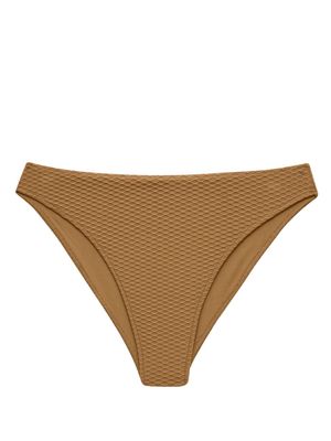 ANINE BING bas de bikini en effet gaufré - Marron