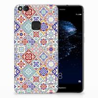 Huawei P10 Lite | TPU | Siliconen hoesje | Tiles Color