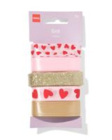 HEMA Lint 3m Satijn Hart - 5 Stuks