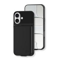 Lunso iPhone 17 case - Powerbank hoesje 7000 mAh - Zwart