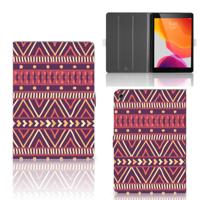 iPad 10.2 2019 | iPad 10.2 2020 | 10.2 2021 Tablet Hoes Aztec Paars