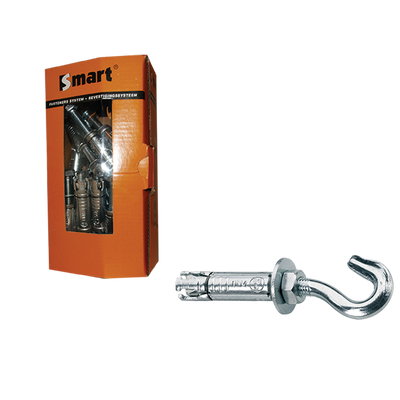 pgb-Europe SMART | Keilbouthuls + haak M8x90 Zn | 10 st SM00TR001080090E