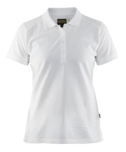 Blåkläder Dames poloshirt piqué 33901050 | Wit | Maat M - 7330509500316