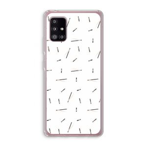 Hipster stripes: Samsung Galaxy A51 5G Transparant Hoesje