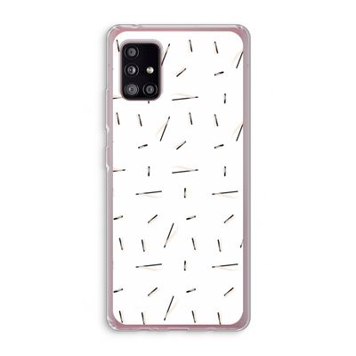 Hipster stripes: Samsung Galaxy A51 5G Transparant Hoesje