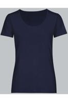 TRIGEMA Slim Fit T-Shirt ronde hals Marine, Effen - thumbnail