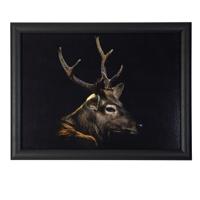 Mars & More Schootkussen Laptray - zwart reebok print - 43 x 33 cm