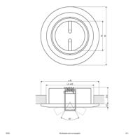 EVN 752422 752422 Inbouwring Halogeen Zonder 50 W Messing