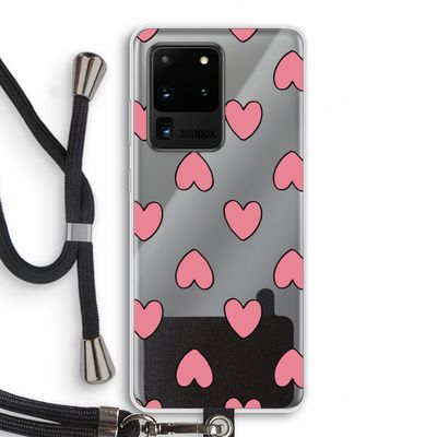 Ondersteboven verliefd: Samsung Galaxy S20 Ultra Transparant Hoesje met koord
