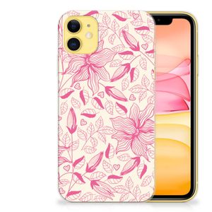 Apple iPhone 11 TPU Case Pink Flowers