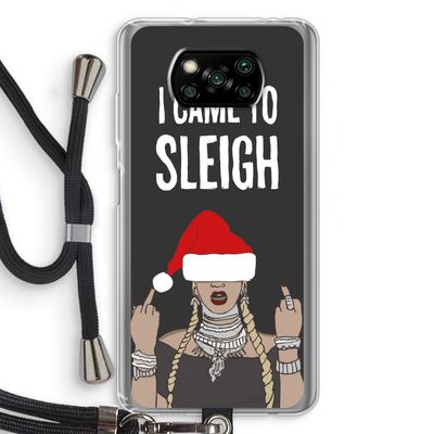 Came To Sleigh: Xiaomi Poco X3 NFC Transparant Hoesje met koord