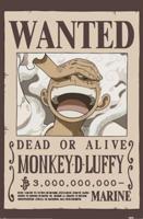 Poster One Piece - Wanted Luffy 61x91,5cm