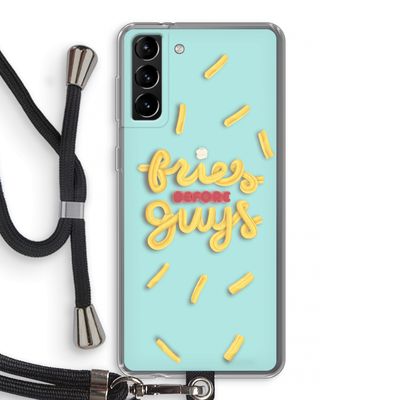 Always fries: Samsung Galaxy S21 Plus Transparant Hoesje met koord