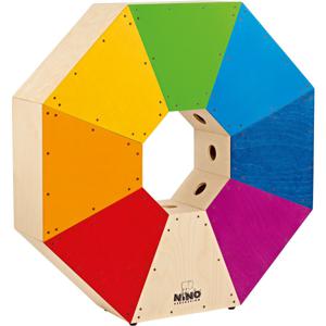 Nino Percussion NINO954 Classroom Cajon 8 gekleurde cajons