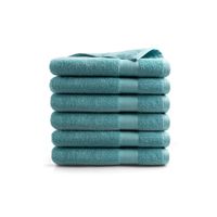 Handdoek Hotel Collectie - 6 stuks - 70x140 - denim blauw - thumbnail