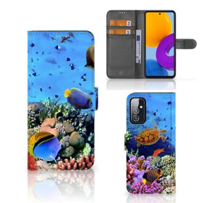 Samsung Galaxy M52 | Telefoonhoesje | Met pasjeshouder | Vissen