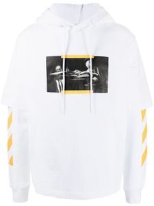 Off-White hoodie à imprimé graphique - Blanc