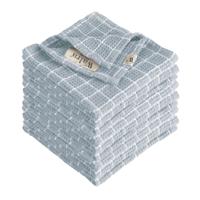 Walra Vaatdoek Dry with Cubes Jeans Blauw - 9 stuks