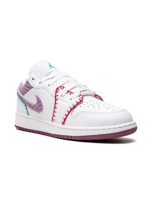 Jordan Kids "baskets Air Jordan 1 Low ""White Light Bordeaux""" - Blanc