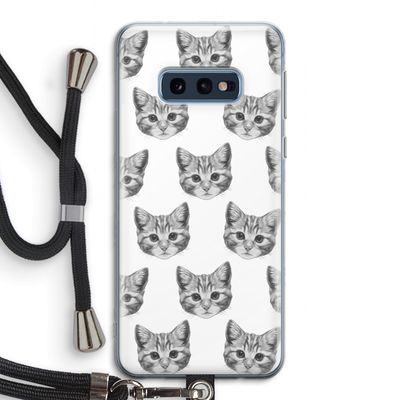 Kitten: Samsung Galaxy S10e Transparant Hoesje met koord