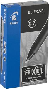 12 Pilot FriXion Ball gelrollers zwart medium 0,7 mm