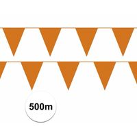 Prijsvoordeel vlaggenlijnen oranje 500 meter   -