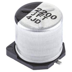 Panasonic EEEFT0J222AP Elektrolytische condensator SMD 2200 µF 6.3 V 20 % (Ø) 10.00 mm 1 stuk(s) Tape cut