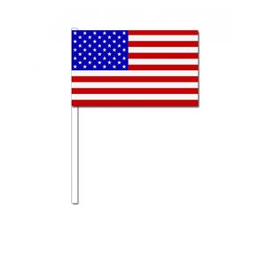 Zwaaivlaggetjes Amerika/USA 12 x 24 cm   -