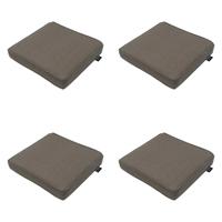 Luxe zitkussen 40x40 cm Taupe (4 stuks) Madison - Madison