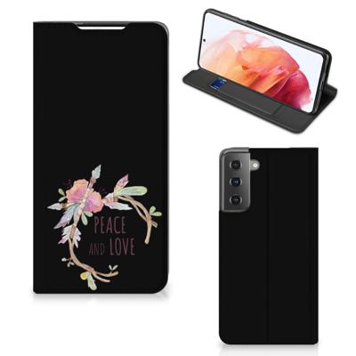 Samsung Galaxy S21 Magnet Case Boho Text Samsung Galaxy S21 Magnet Case Boho Text